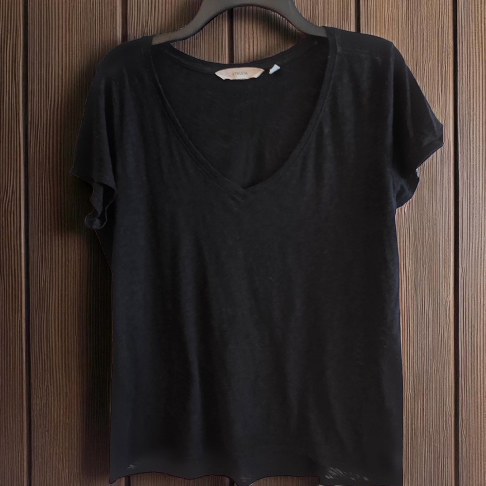 (ATHLETA) Women's Classic Black Women's Top